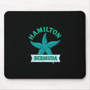 Hamilton Bermuda Stern Fisch Reise Urlaub Souvenir Mousepad