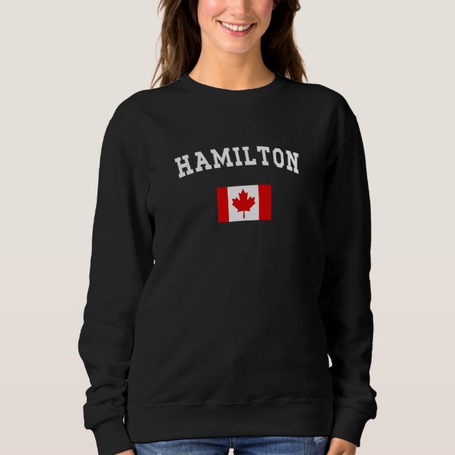 Hamilton City Canada National Flag Souvenir Sweatshirt (Vorderseite)