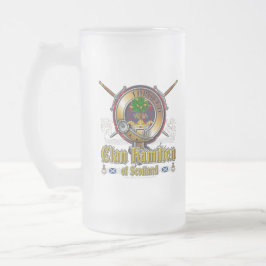 Hamilton Clan Abzeichen Mattglas Bierglas