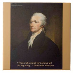 Hamilton fällt für jedes Zitat Geschenk Fliese