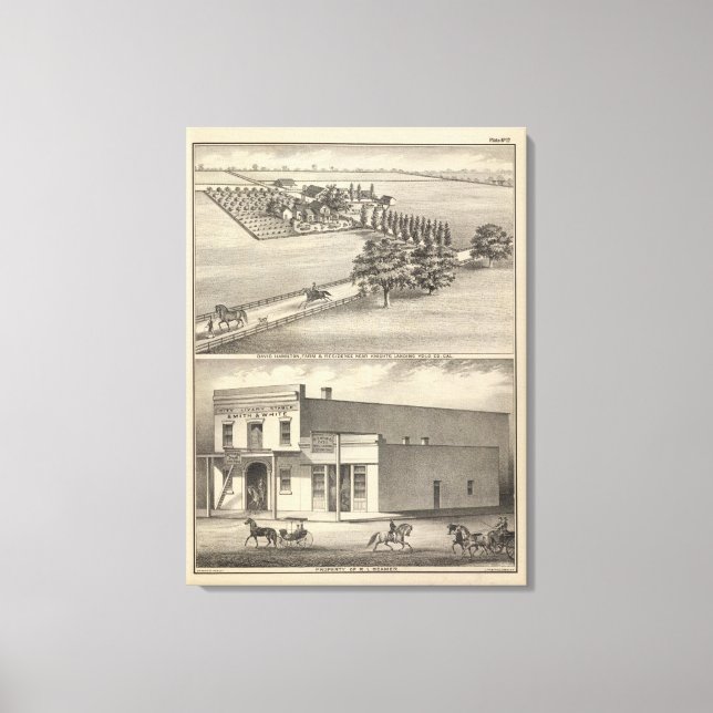 Hamilton farm, Beamer bldg Leinwanddruck (Vorderseite)