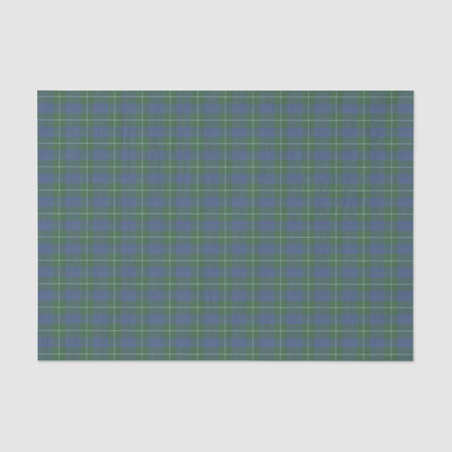 Hamilton Green Scottish Tartan Seidenpapier (Vorderseite)