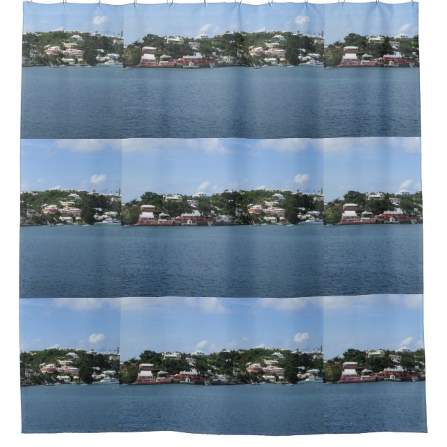 Hamilton Harbour View Duschvorhang (Vorderseite)