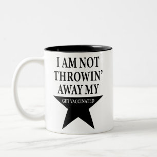 Hamilton - Ich schmeiße nicht von meinem Schuss Zweifarbige Tasse