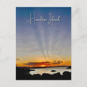 Hamilton Island Sonnenuntergang Postkarte