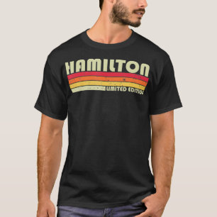 HAMILTON Nachname Funny Retro Vintager 80er Geburt T-Shirt
