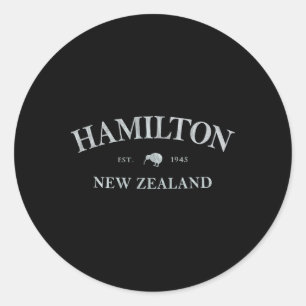 Hamilton Neuseeland Hamilton Nz Grafikdruck  Runder Aufkleber