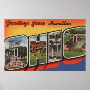 Hamilton, Ohio - große Buchstabe-Szenen 2 Poster