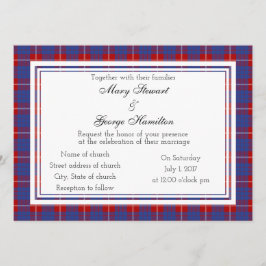 Hamilton Scottish Wedding Einladung