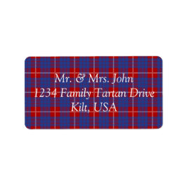 Hamilton Tartan Étiquette