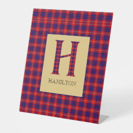 Hamilton Tartan Monogram H Sockelschild