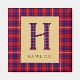 Hamilton-Tartan-Monogramm H Schlüsselanhänger Magnet