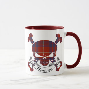 Hamilton Tartan Skull Tasse