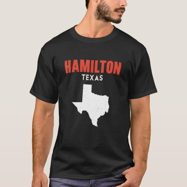Hamilton Texas USA State America Travel Texas T-Shirt (Vorderseite)