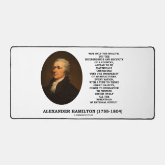 Hamilton Wealth Independence Security Manufacturin Schreibtischunterlage