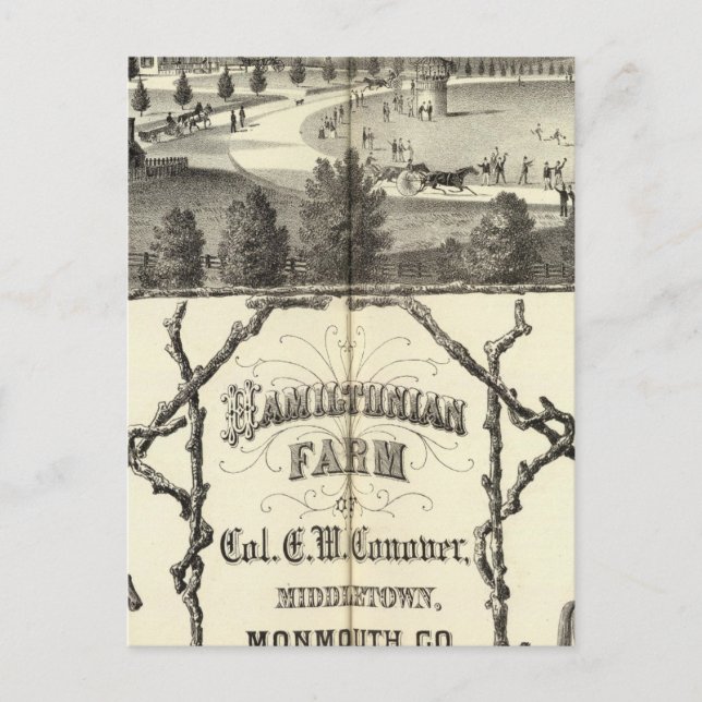 Hamiltonian Farm in Middletown, NJ Postkarte (Vorderseite)