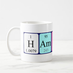 Hamish Namen-Tasse periodischer Tabelle Kaffeetasse