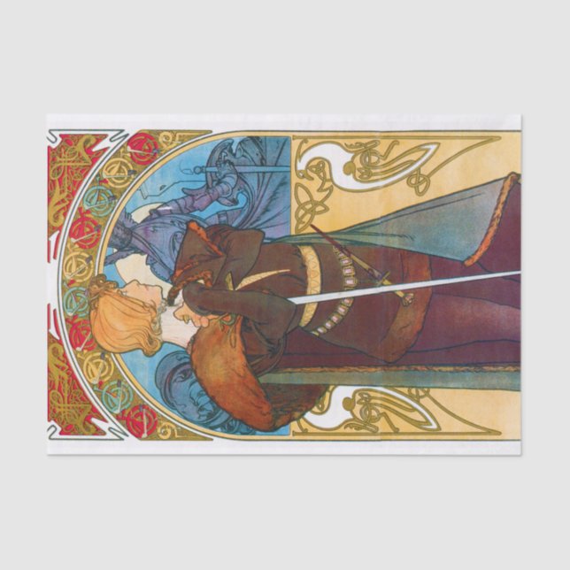 Hamlet, Alphonse Mucha Seidenpapier (Vorderseite)