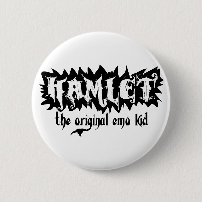 Hamlet - das ursprüngliche Emo Kind Button (Vorderseite)