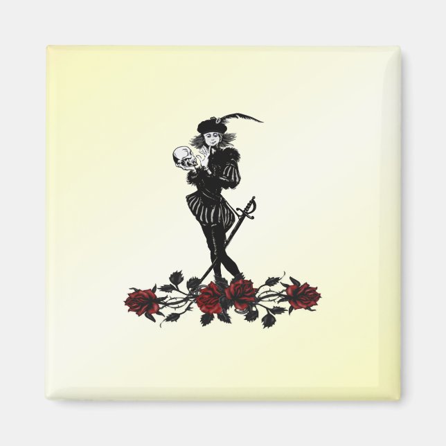 Hamlet Gelb Magnet (Vorne)