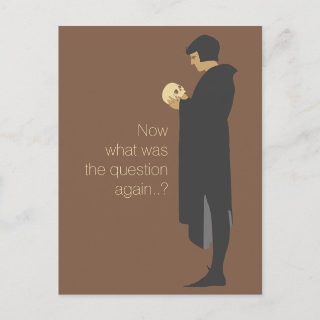 Hamlet mit einem Schädel CC0720 Beggarstaffs Postkarte (Vorderseite)