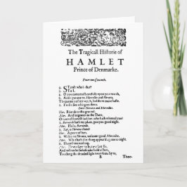 Hamlet Original-Skript Karte