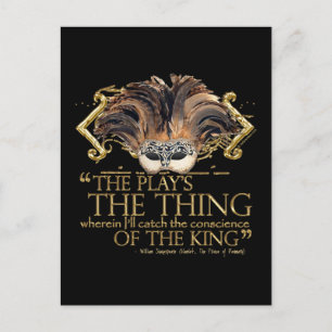 Hamlet Play Quote (Gold Version) Postkarte