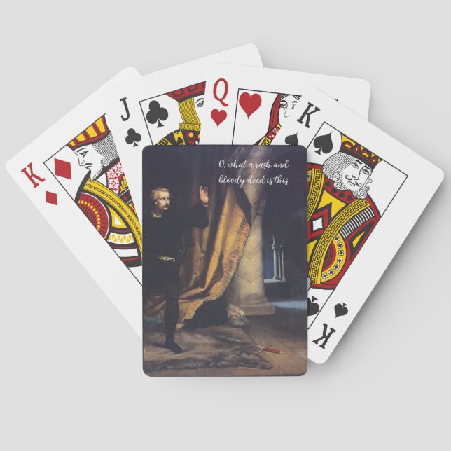 Hamlet-Polonius-Spielkarten Spielkarten (Rückseite)
