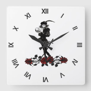 Hamlet Quadratische Wanduhr