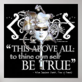 Hamlet "... selbst wahr sein ..." Kostenvoranschla Poster