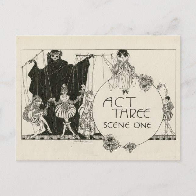 Hamlet Shakespeare Postkarte (Vorderseite)