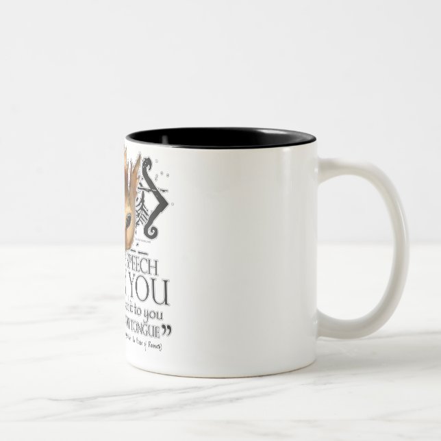 Hamlet "sprechen die Rede… " Zweifarbige Tasse (Rechts)