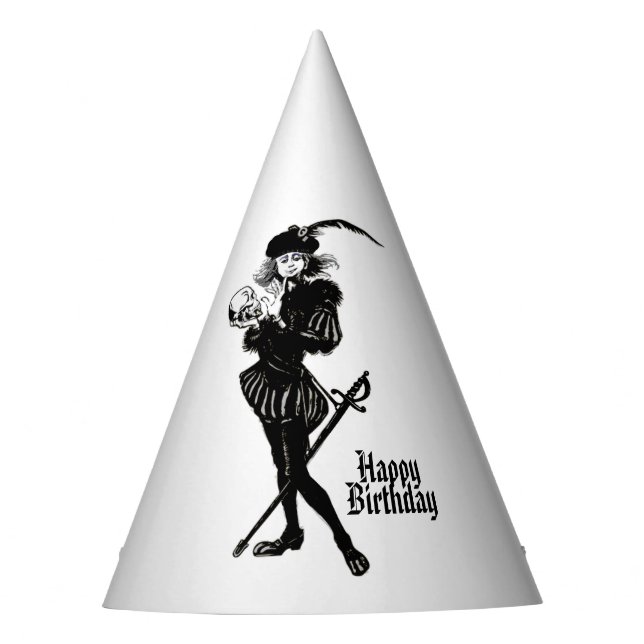 Hamlet Theater Happy Birthday Partyhütchen (Vorderseite)