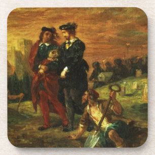 Hamlet und Horatio im Friedhof, 1859 (Öl auf c Getränkeuntersetzer