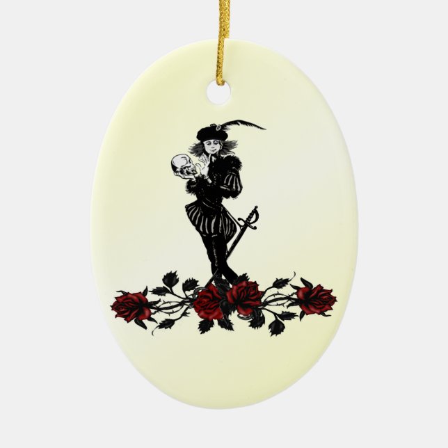 Hamlet Yellow Keramik Ornament (Vorne)