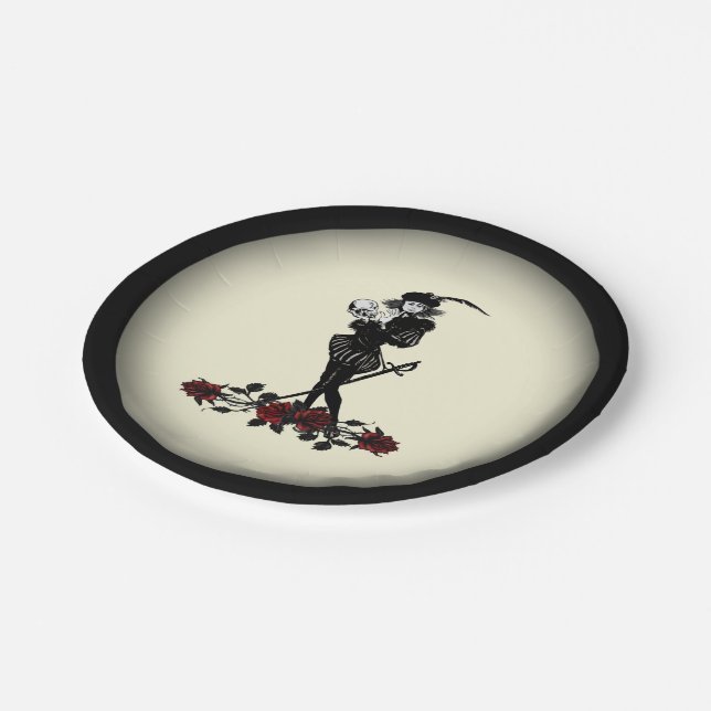 Hamlet Yellow Pappteller (Schrägansicht)