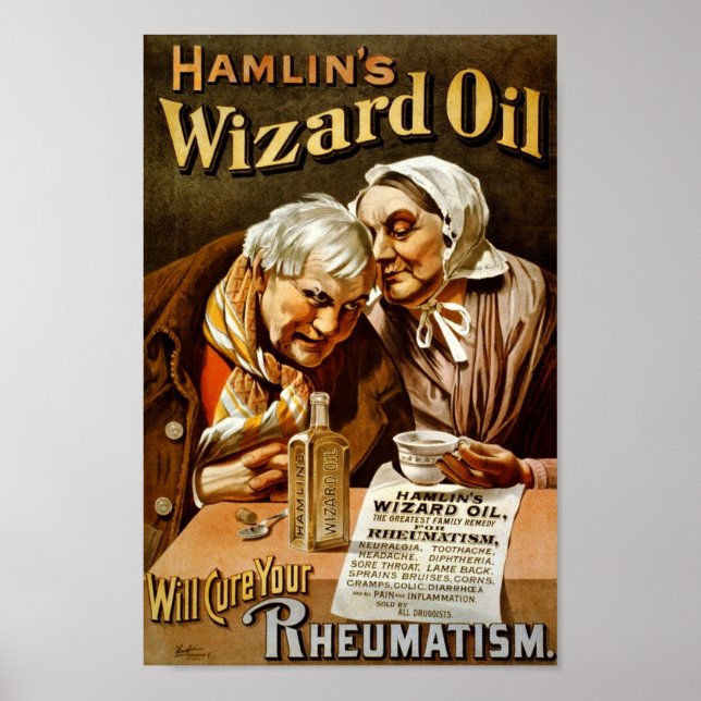 Hamlins Zauberer-Ölplakat Poster (Vorne)