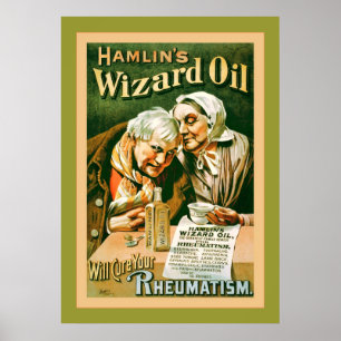 Hamlins Zauberöl ~ Vintage Werbung Poster