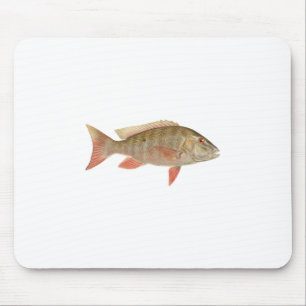 Hammelfleisch-Rotbarsch-Illustration Mousepad