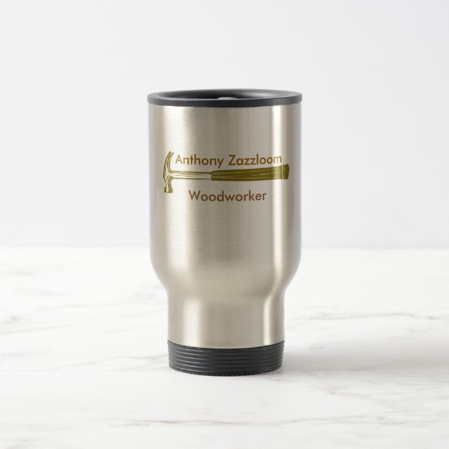 Hammer-Auftragnehmer-Bau-Erbauer Reisebecher (Mittel)
