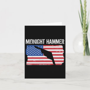 Hammer B-2 Stealth Jet Operation Usa Flag Karte