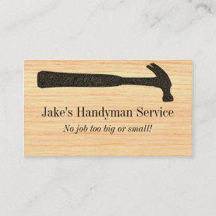 Hammer Construction Business Card Visitenkarte