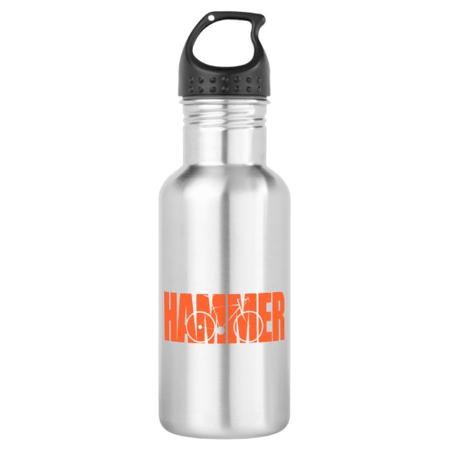 Hammer Cycling Edelstahlflasche (Vorderseite)