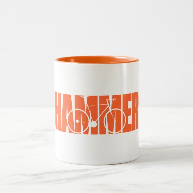 Hammer Cycling Zweifarbige Tasse (Mittel)