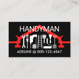Hammer-Dach-Handwerker-Reparatur-Alles-Ausbesserun Visitenkarte