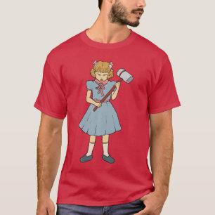 Hammer Girl Clementine Gothic Punk Rock Goth Horro T-Shirt