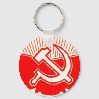 Hammer, Sichel und rote Fahnen Schlüsselanhänger