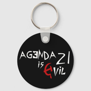 Hammer Sickle Agenda 21 ist das Böse Schlüsselanhänger
