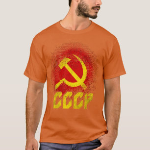 Hammer Sickle sowjetische Gewerkschaft CCCP Kommun T-Shirt