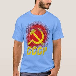 Hammer Sickle sowjetische Gewerkschaft CCCP Kommun T-Shirt
